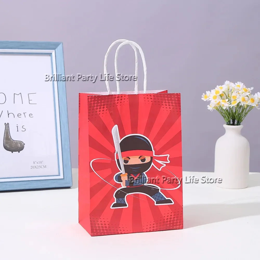 12/6pcs Mask Hero Theme Birthday Party Decoration Kids Favors Birthday Party Decoration Paper Box Thanks Candy Gift Bags Supply
