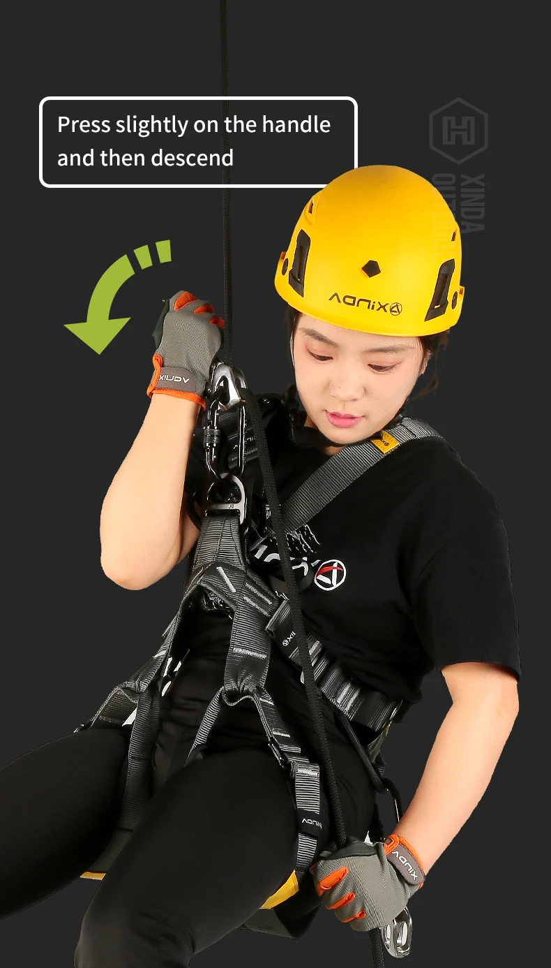 Xinda クライミングディセンダー ステンレス鋼 北斗七星ディセンダー