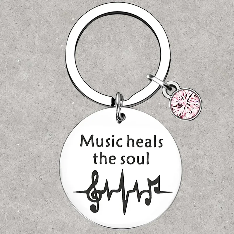 

Hot Music Lover Gift Keychain Musician Theme Jewelry Key Rings Music Teachers gift