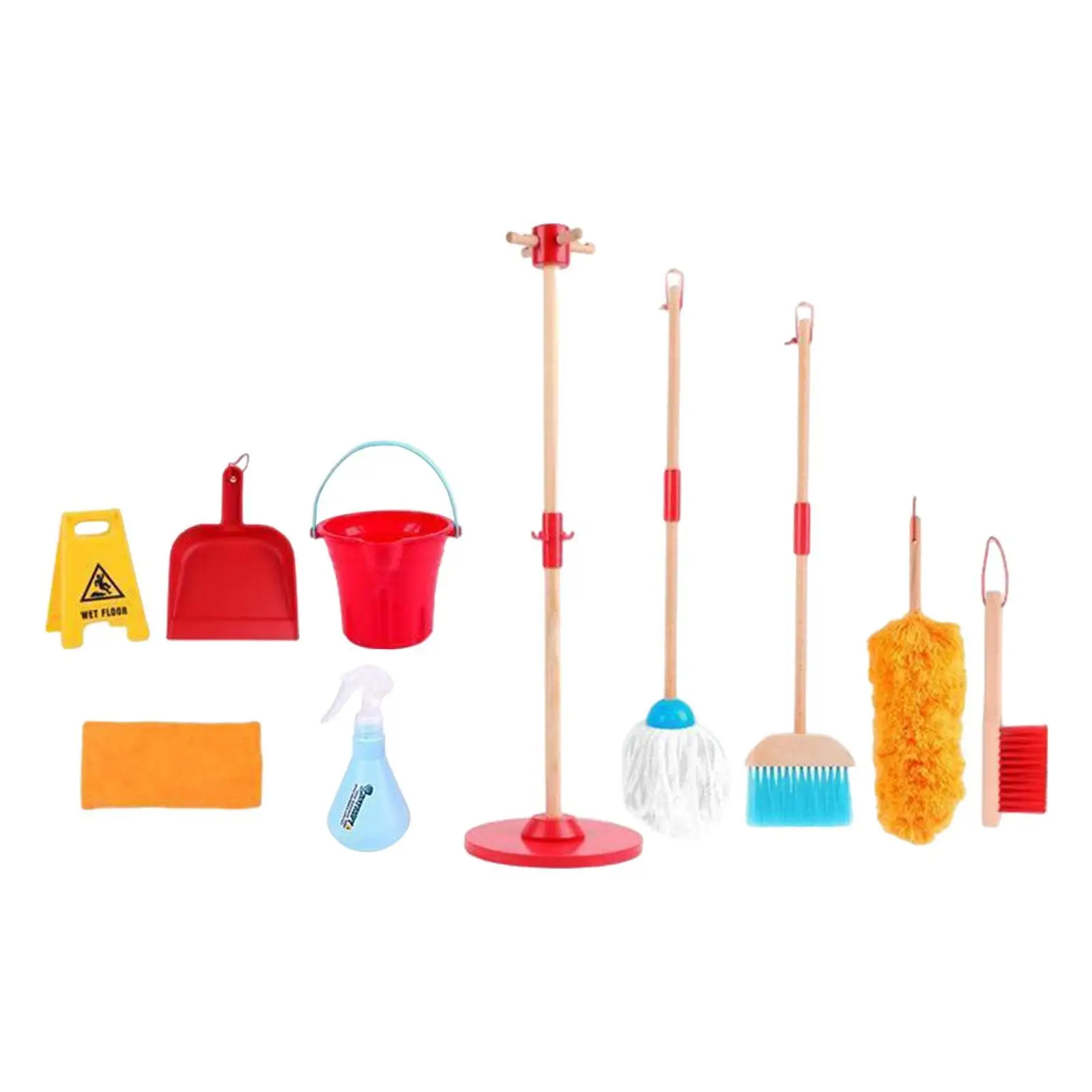 Kids Household Cleaning Tool Hands on Ability Pretend Play Housekeeping for Ages 3+ Years Old Boys Girls Children Birthday Gift