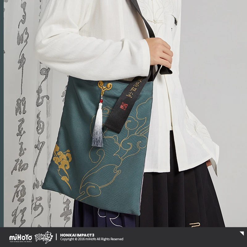 

Official Anime MiHoYo Honkai Impact 3 Fu Hua Theme Cosplay Canvas Bag Women Fashion Shouder Bags Game Casual Props Gift