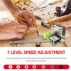 Mini Grinder 220V Electric Sanding Polishing Grinding Machine Belt Sander 7 Variable Speed for Polishing Wood Acrylic Metal 6