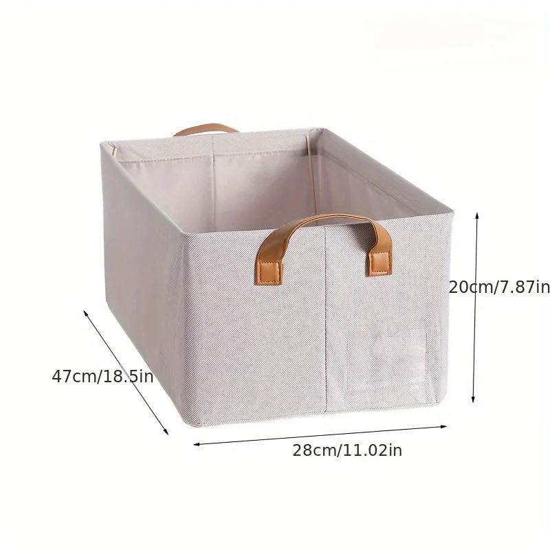 2-pack Large Storage Basket With Shelves, Fabric, Wardrobe Storage Bag And Storage Bin With Handles For Organizing Clothes, Deco 4