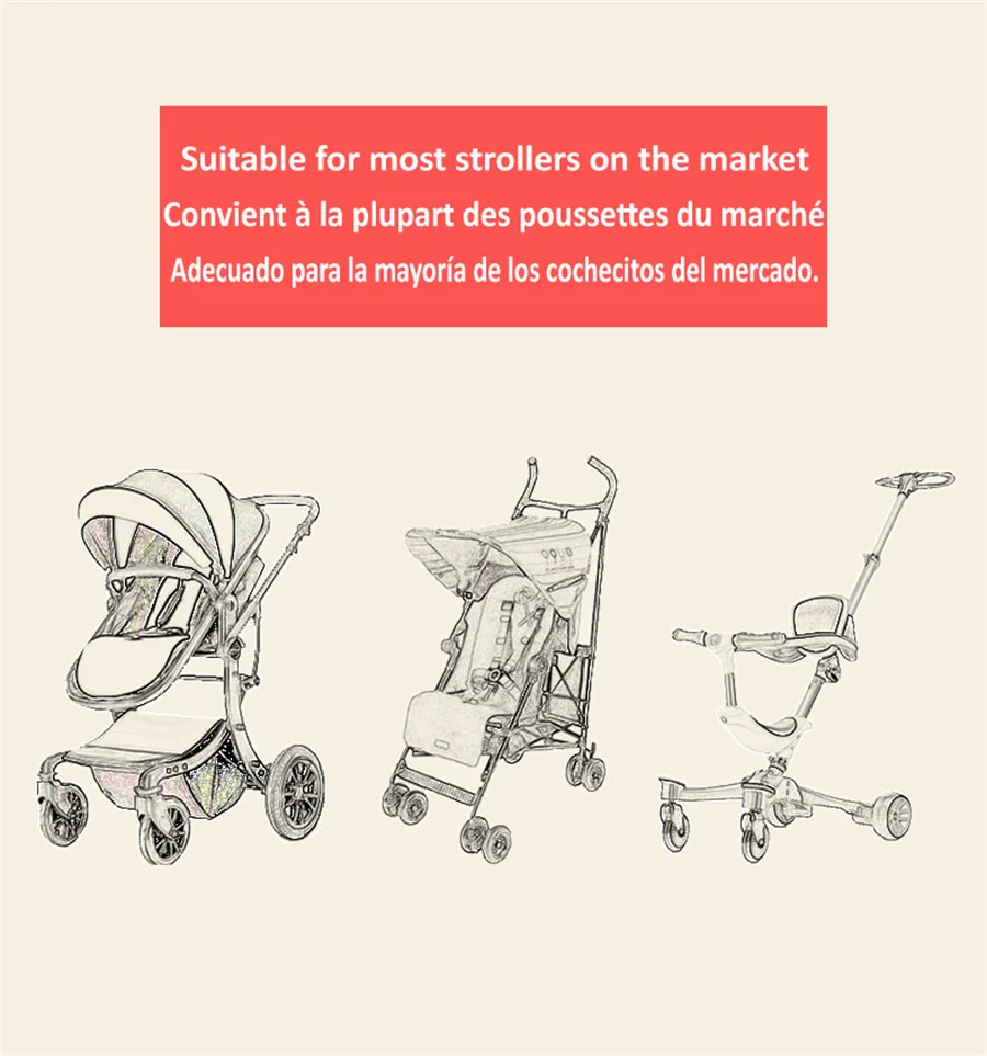 Description Picture 5 of itemBaby Stroller Organizer Diaper Bag Mummy Bag Large Capacity Mommy Travel Hanging Carriage Pram Stroller Storage Accessories