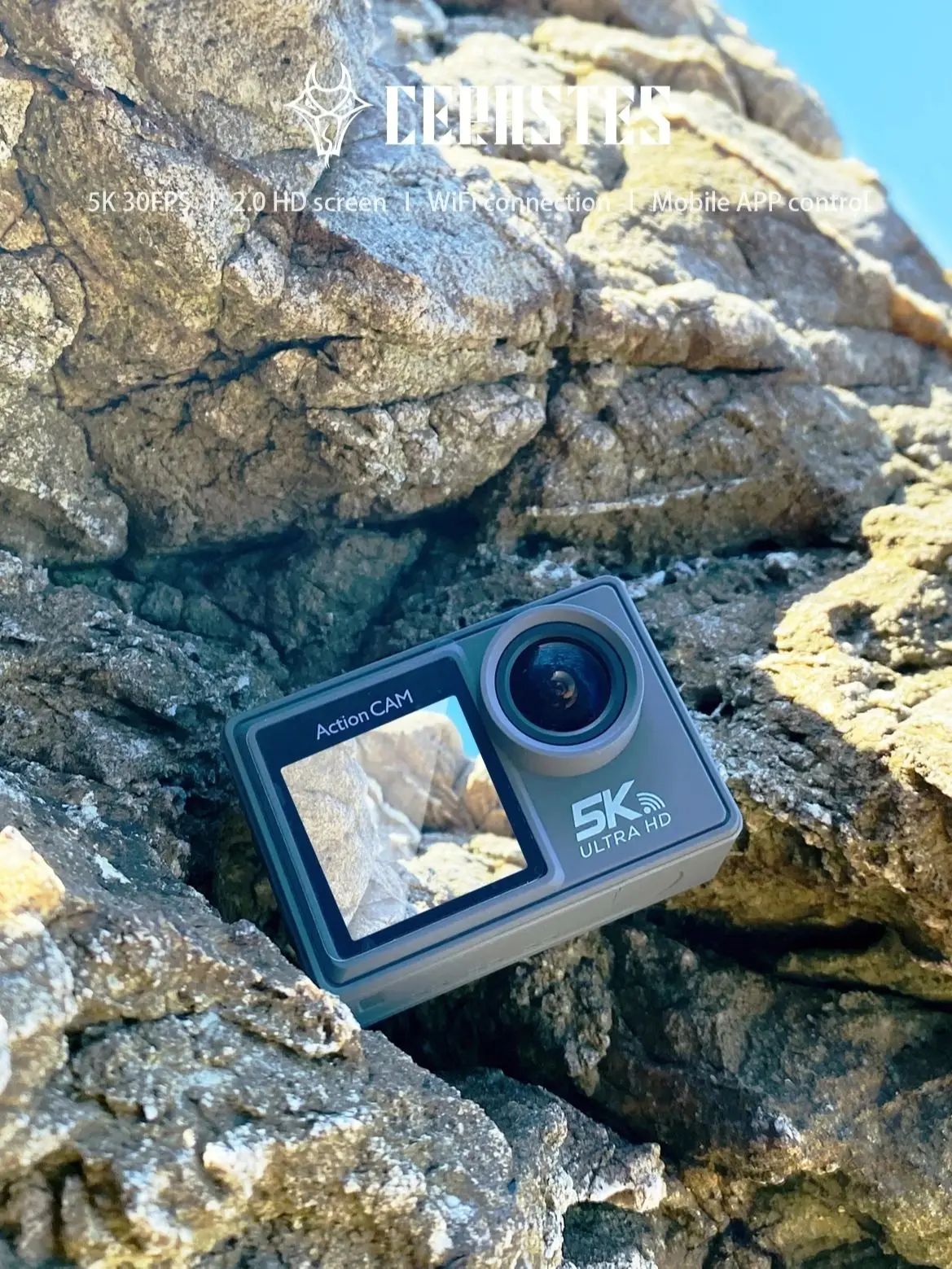 5K 30 fps action camera Electronic Image Stabilization 4K60fps waterproof action camera Dashcam Webcam 6