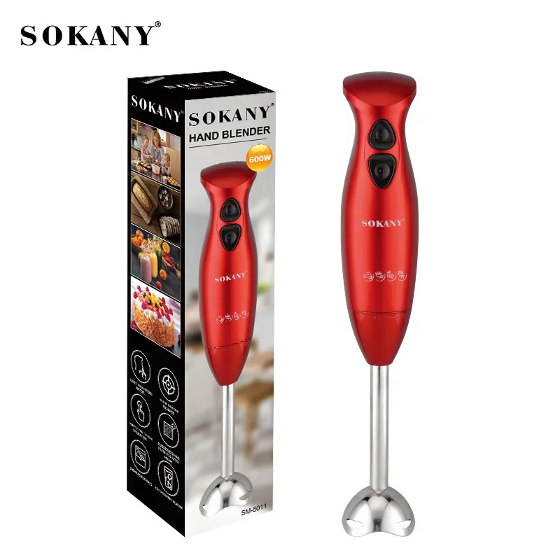 

Electric Immersion Hand Blender 600w 2 Speed Stainless Steel Blades, Stick Mixer Perfect for Smoothies, Puree Baby Food & Soup