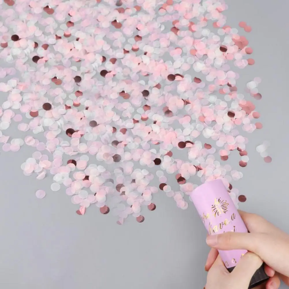 Festive Confetti Cannon Air Compressed Poppers Bridal Wedding Confetti Tube Birthday Party Christmas Decor Supplies