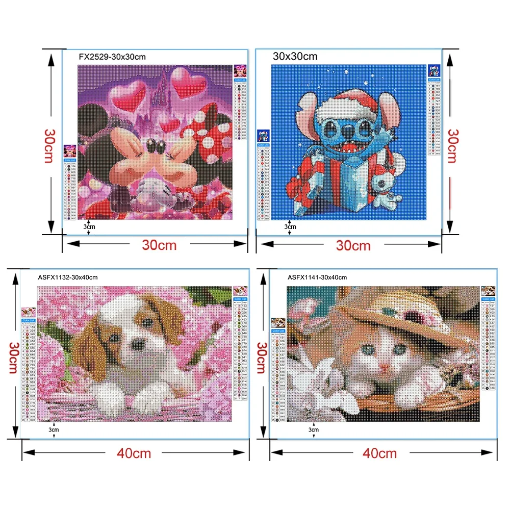 Diamond Painting Full Round Cat and Dog Animal DIY Embroidery Cross Stitch Kit Mosaic Handmade Gift Home Decoration