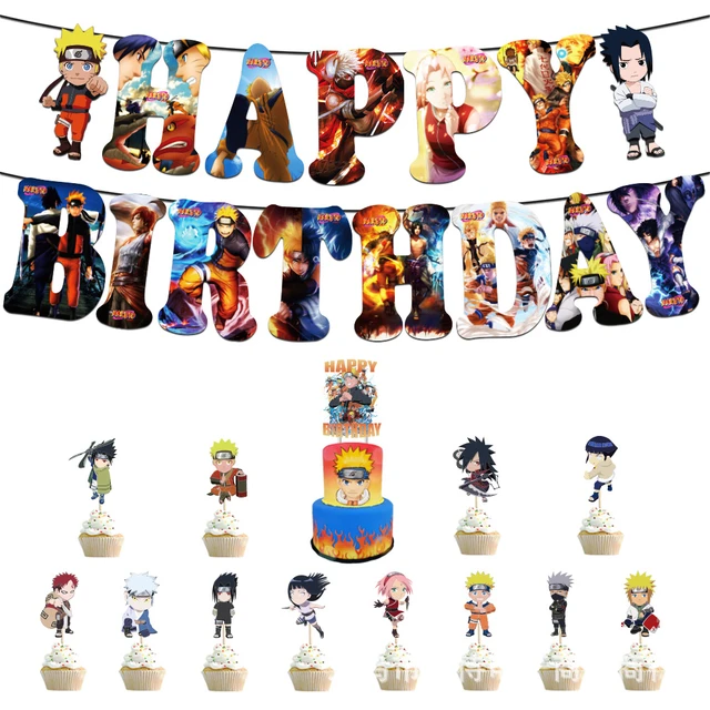 DIY Anime Naruto Balão Completo para Crianças, Material para Festa,  Decoração de Festa de Aniversário, Balões, Presente para Crianças -  AliExpress