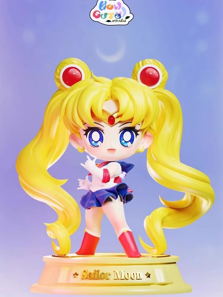 

Sailor Moon Tsukino Usagi Mizuno Ami Hino Rei Kino Makoto anime figure limited model kawaii girls decoration desktop toys gifts