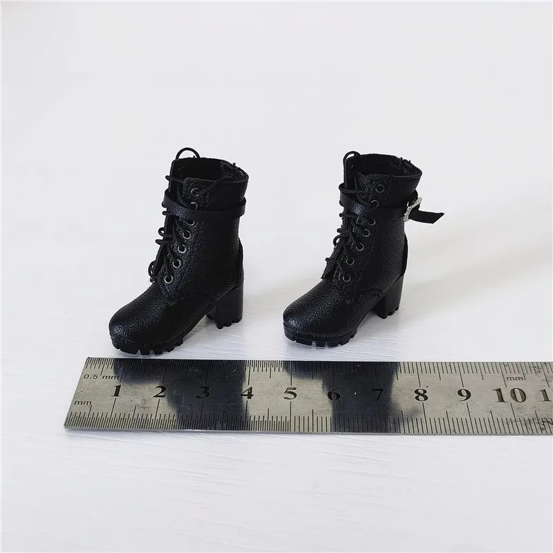 

1/6 Female Soldier Fashion Trends Martin Boots High Heels Hollow Shoes Model Accessories Fit 12'' Action Figure Body In Stock
