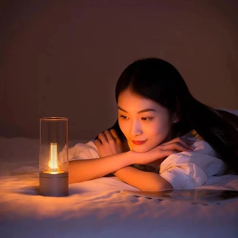 Yeelight 충전식 캔들 라이트 LED 야간 조명 분위기 조명 무단계 디밍 침실 조명 스마트 휴대용 장식 조명