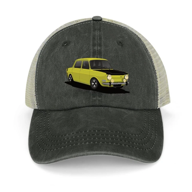 Simca 1000 Rallye yellow Bucket Hat Uv Protection Solar Hat Male Hat Luxury  Brand Hats Woman Men's black Hat For Men Women's