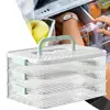 Cheese Container For Refrigerator Multi-layer Food Storage Boxes Removable Stackable Cheese Keeper Box Airtight Deli Holder 5