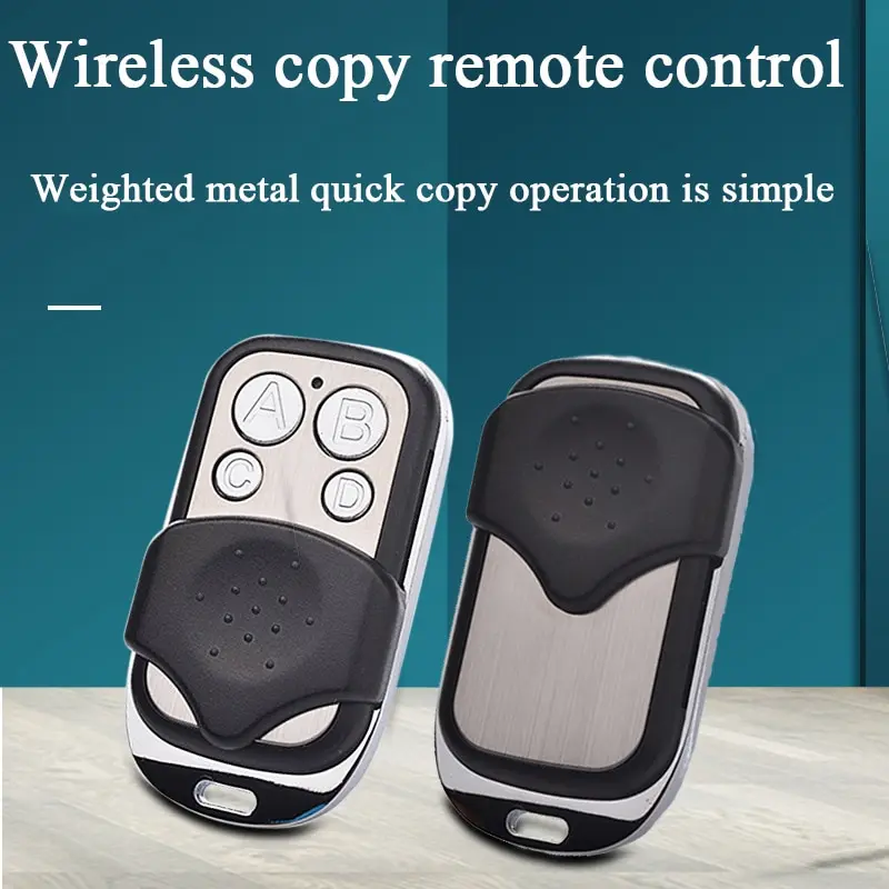 1-5PCS Push Button Remote Control Transmitter ABCD Lock 4 Button 433MHz Universal 4 Buttons Garage Door Opener Remote 3