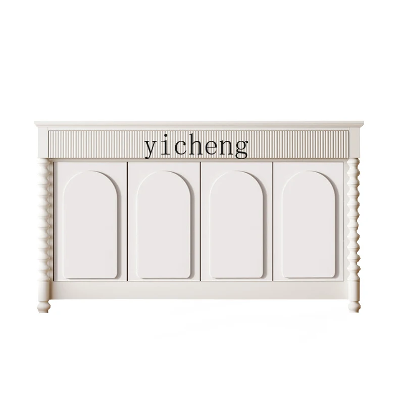

ZF Front Door Entrance Cabinet Modern Minimalist Solid Wood Shoe Cabinet Living Room Hallway Decoration