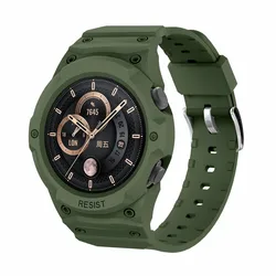 Custodia in silicone resistente agli urti con cinturino per orologi da 46MM