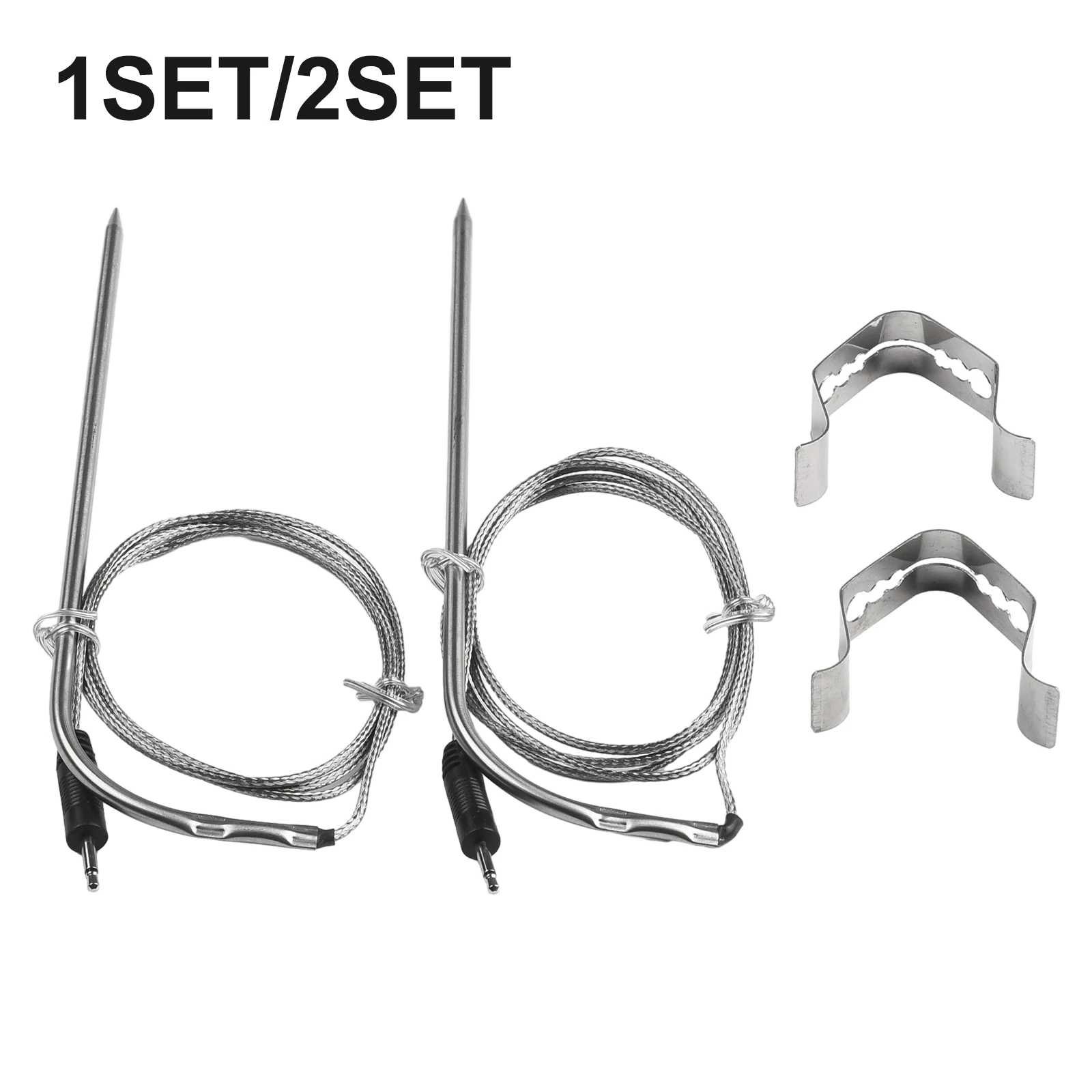 Practical Meat Probe Sensor Probe Clip Replacement Stainless Steel Digital Control For PitBoss Kitchen Outdoor 6