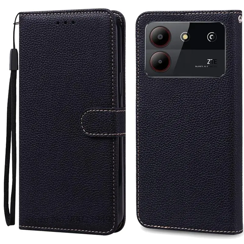 Elegant Leather Wallet Flip Case - Premium Phone Cover with Bumper Protection