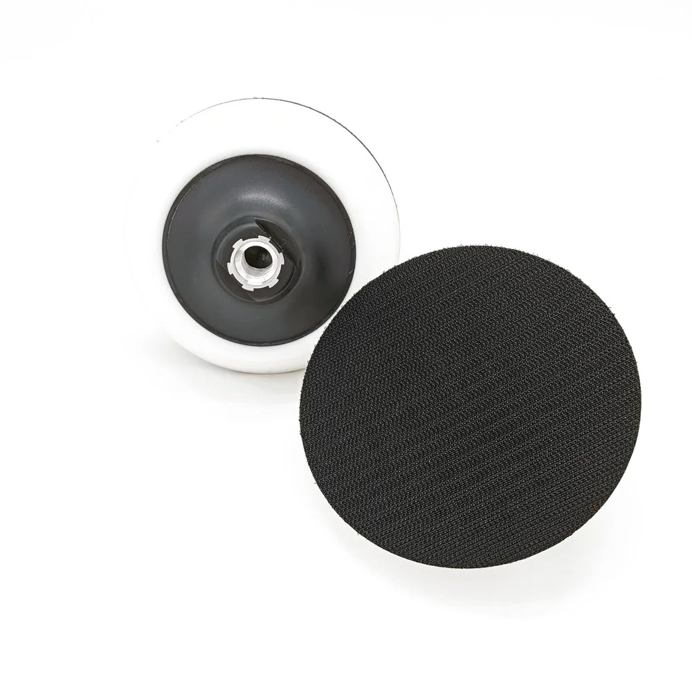 1/2/3/5 inch Soft Edge Backing Plate for Rotary Polisher 25mm-125mm Hook & Loop Adhesive Back Plate for ing Pads