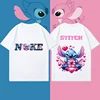 Lilo Stitch Parent-child Suit Children's T-shirt Kawaii T-shirt Anime Cartoon Family Casual Clothing Girl Boy Fashion Y2k Top 6
