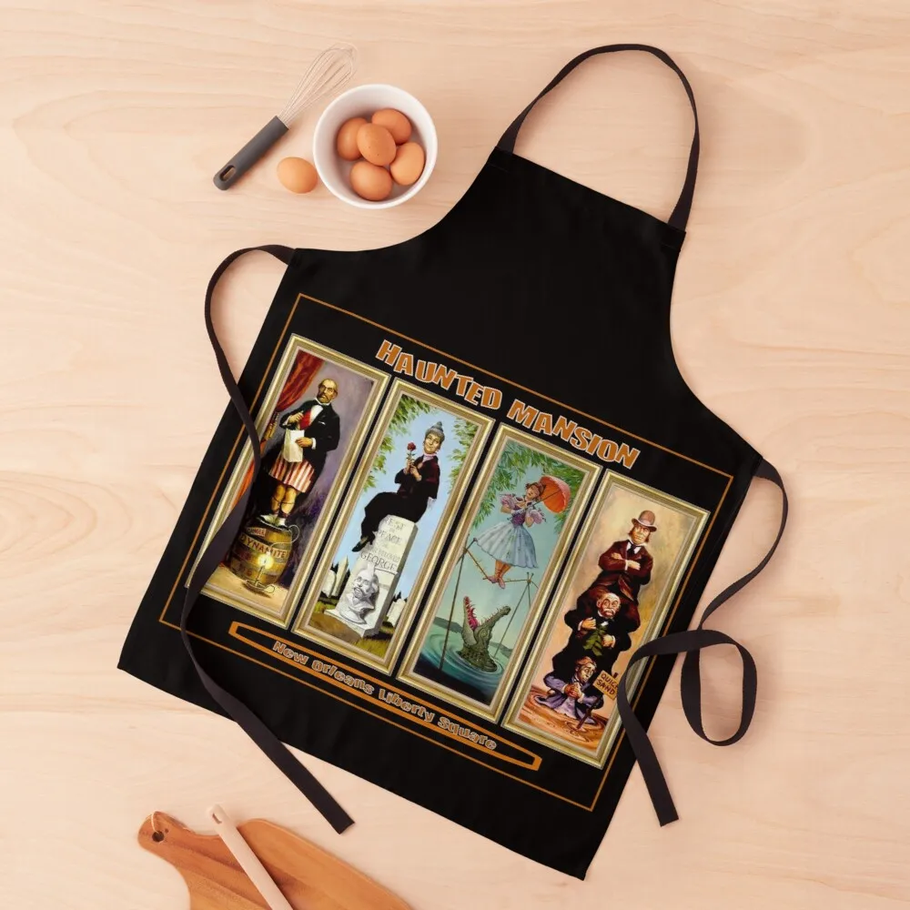 HAUNTED MANSION : Vintage New Orleans Liberty Square Prints. Apron sexy apron