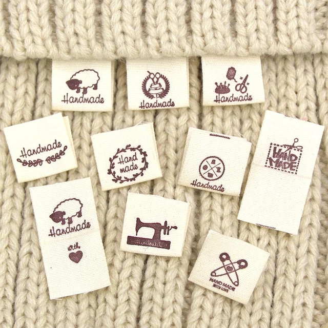 Labels Tags Sewingclothes Cloth Diy Love Label Crochet Collar Garments  Embossed Making Craft Tag Woven Knitting 