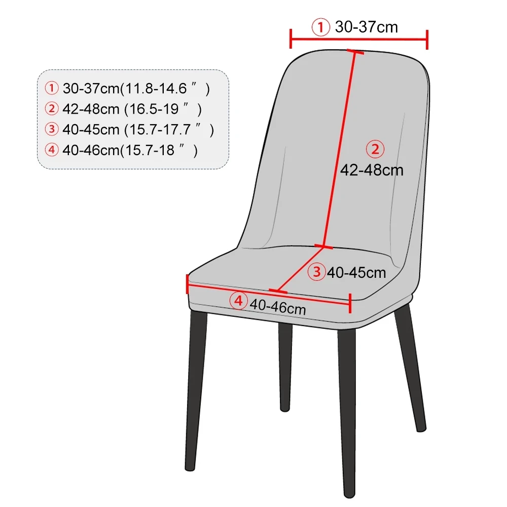 Housse de chaise nervurée