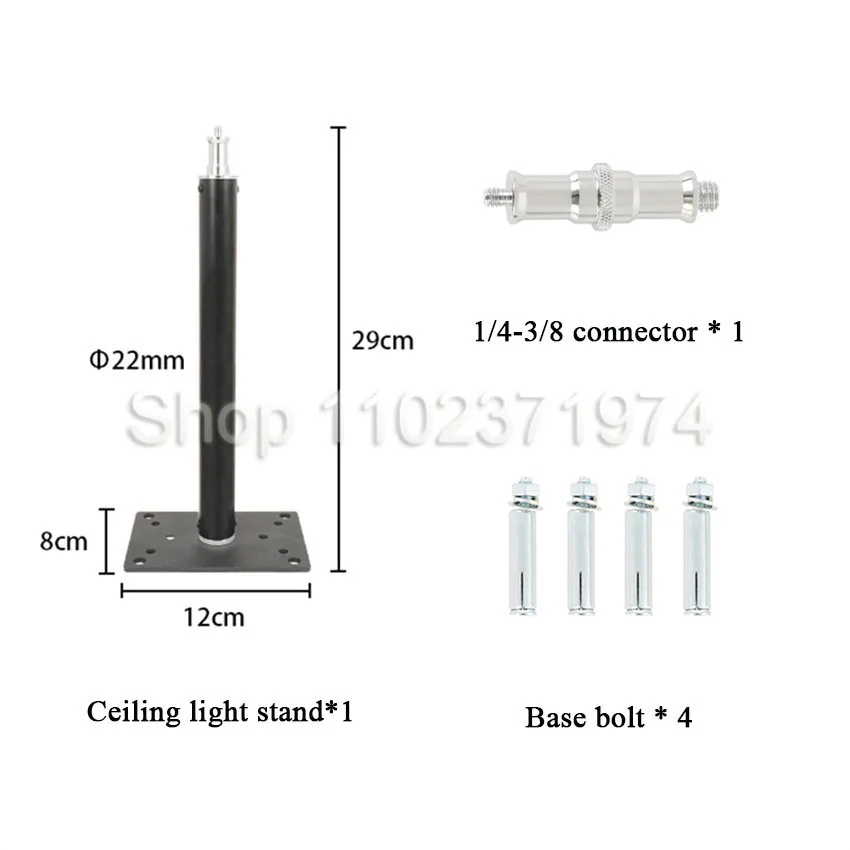 29cm 60cm Projector Wall Mount Stand Photography Bracket Ceiling Bracket Holder for Softbox LED Panel Light DV Security Camera