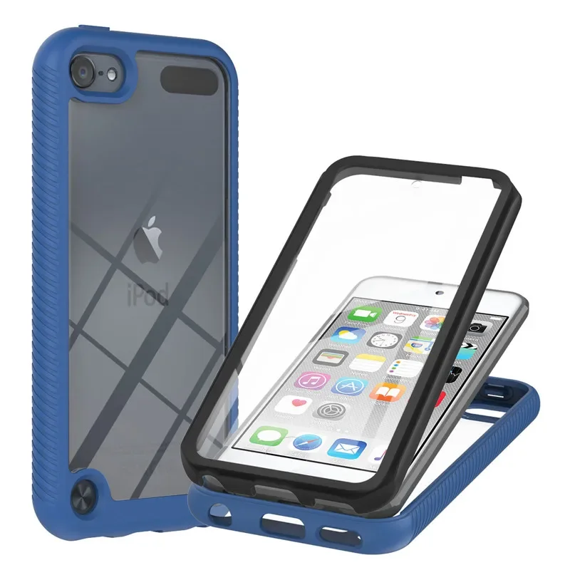 360° Shockproof Crystal Case with PET Front Film Armor Bumper