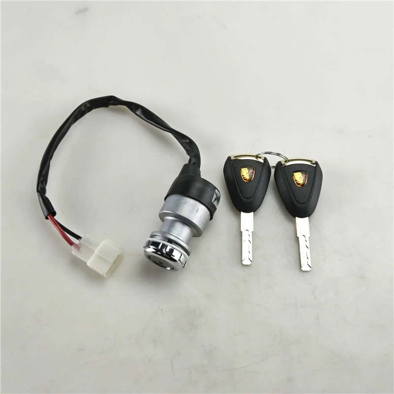 For EV and gas golf cart start power lock Universal electric four-wheeler key ignition switch 2 line 0.97in 3