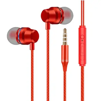 Cuffie In-Ear Portatili da 3,5mm, Auricolari Cablati ad Alta Definizione con Cancellazione del Rumore, Stereo per Musica
