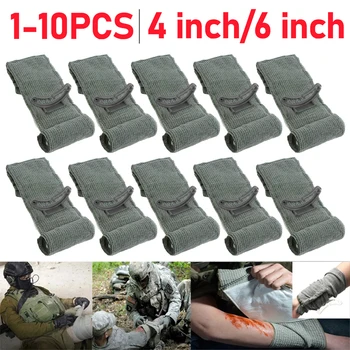 4/6 Inch Israeli Bandage Wound Dressing Emergency Compression Bandage Traumatic Hemostatic Bandage Tactical First Aid Kids IFAK 1