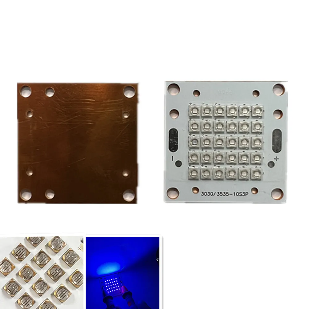 Uv Led High Power 60W 3535 Module Light 365Nm 370Nm385Nm 395Nm 405Nm Uv Shadowless Gel Drying Curing Cure Diy Led Module