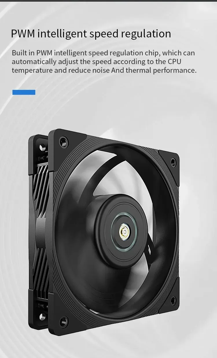 T30 Computer Case Fan 12CM 4PIN PWM CPU Cooler Fan PC Case Silent Fan 120mm