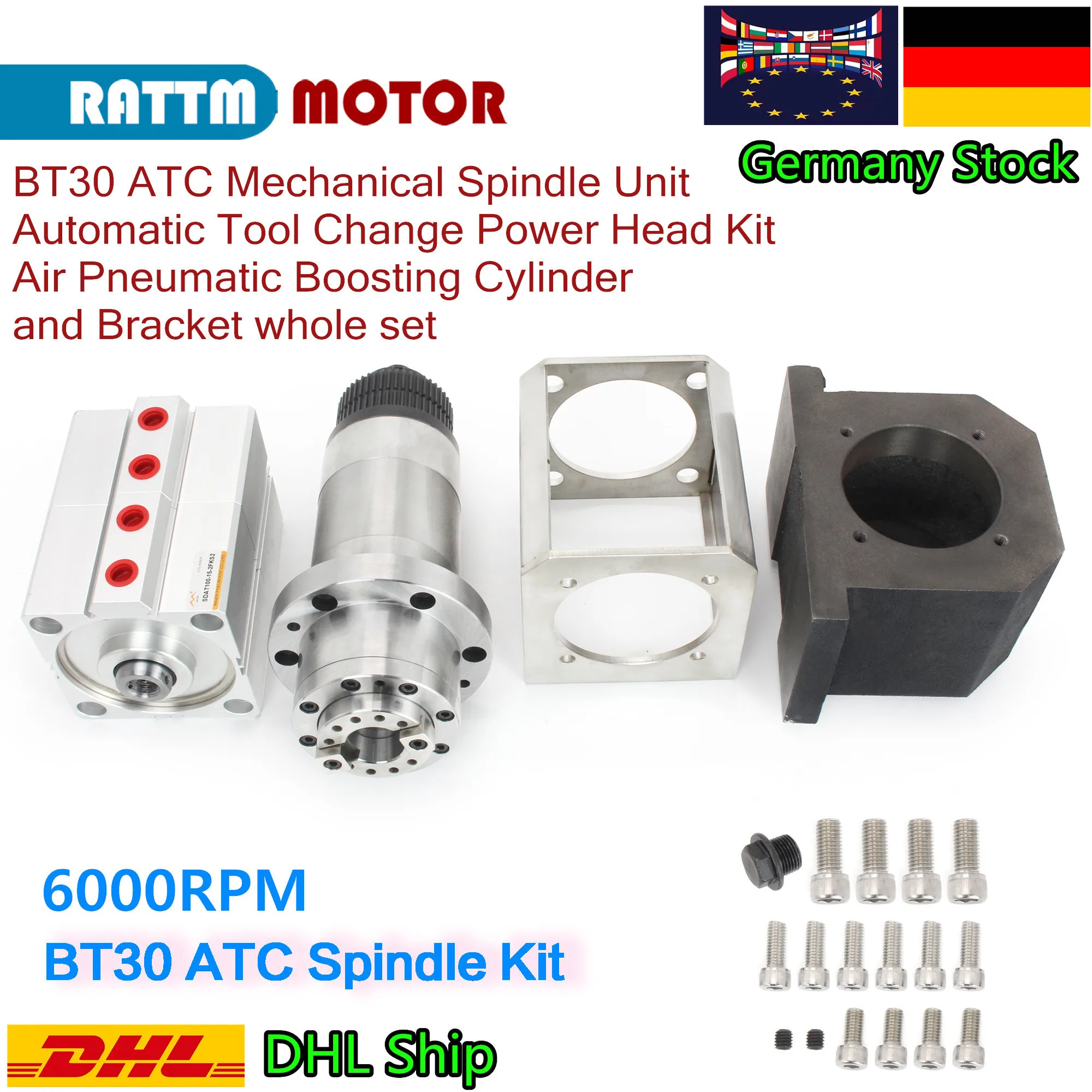 

『 EU 』 BT30 ATC механический блок шпинделя Автоматическая Сменная головка электропитания комплект пневматического Увеличителя цилиндра и кронштейна оптовая продажа