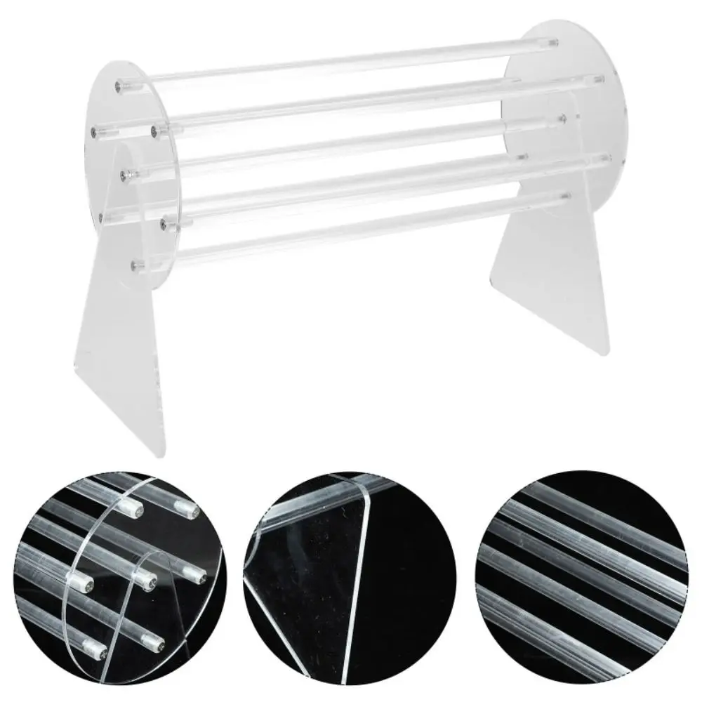 360-Degree Rotating Claw Clip Holder Acrylic Claw Clip Holder Transparent Hair Pins Display Stand Fashion Claw Clip Organizer 4