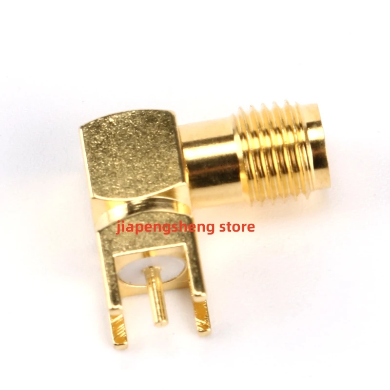 

5PCS antenna base SMA-KWE elbow 90-degree outer screw inner hole straight into SMA base connector