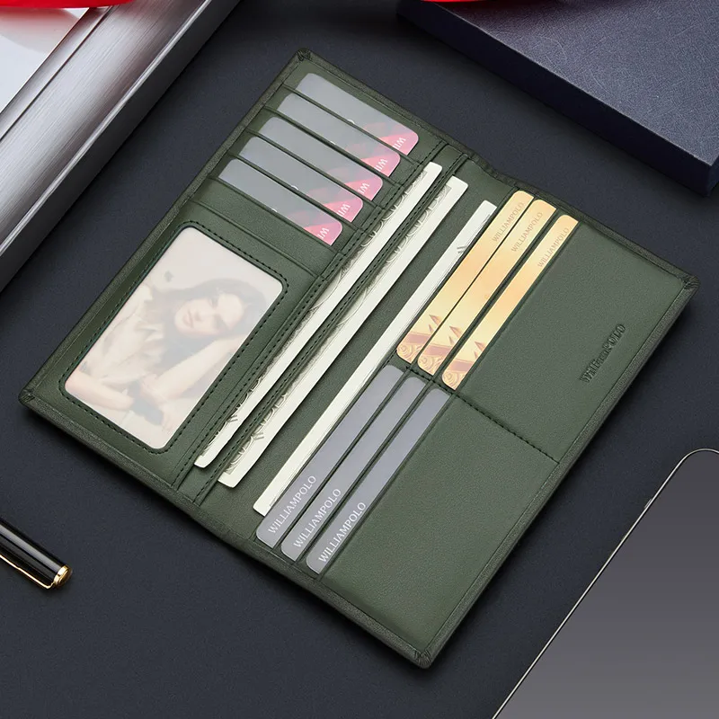Fashionable men's card holder, genuine leather ultra-thin card bag, personalized trend wallet