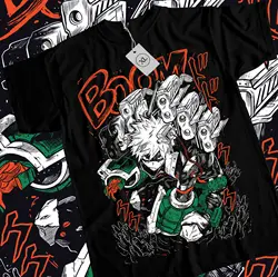 Bakugou & Izuku Hero Black T - Shirt - XXXL (White)