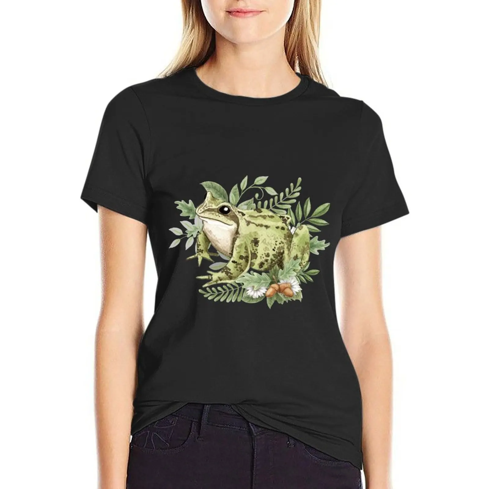 

Frog T-Shirt plus size tops female tops for Women