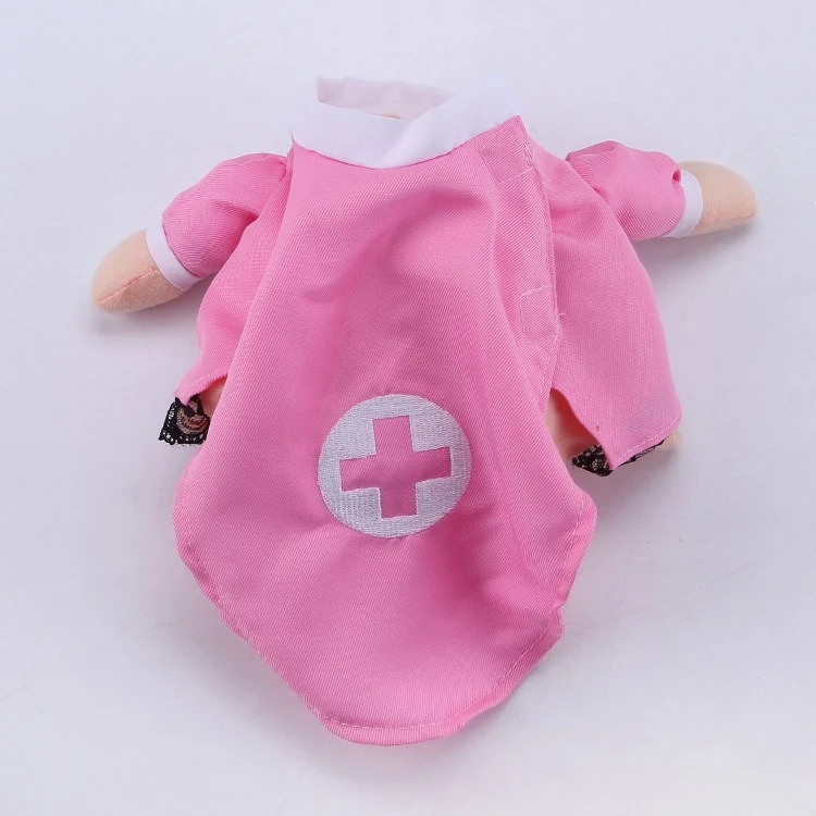 Funny Nurse Dog Costume Cute Pet Cosplay Outfit for Puppies & Small Cats