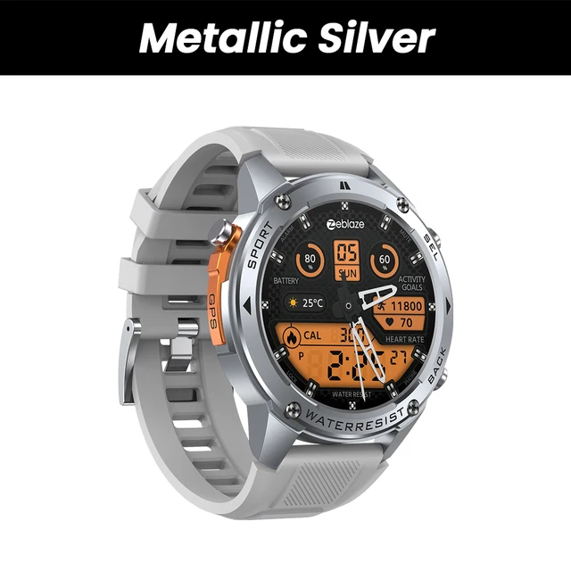 New Zeblaze Stratos 2 Ultra GPS Smart Watch Built-in Compass Barometric Altimeter Dual-band GNSS Voice Calling Smartwatch 10 ATM 8