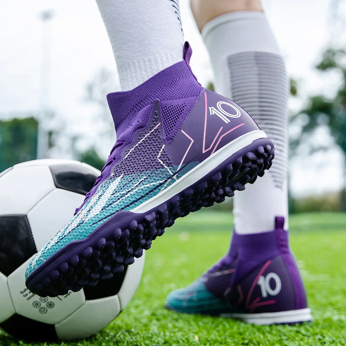 Chuteiras curtas novo nível de competição sapatos de futebol para homens e mulheres universal profissional jogo treinamento sapatos esportivos 4