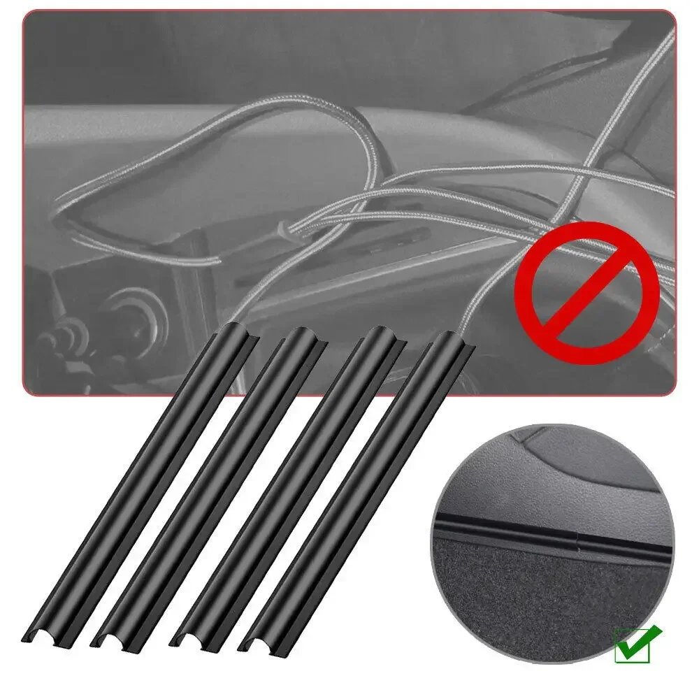 Cable Organizer Kit 4Pc Car Cable Organizer Kit Universal Sleeves for Neat Damage-Free Interior Protect Charging Wires Enhance Aesthetic