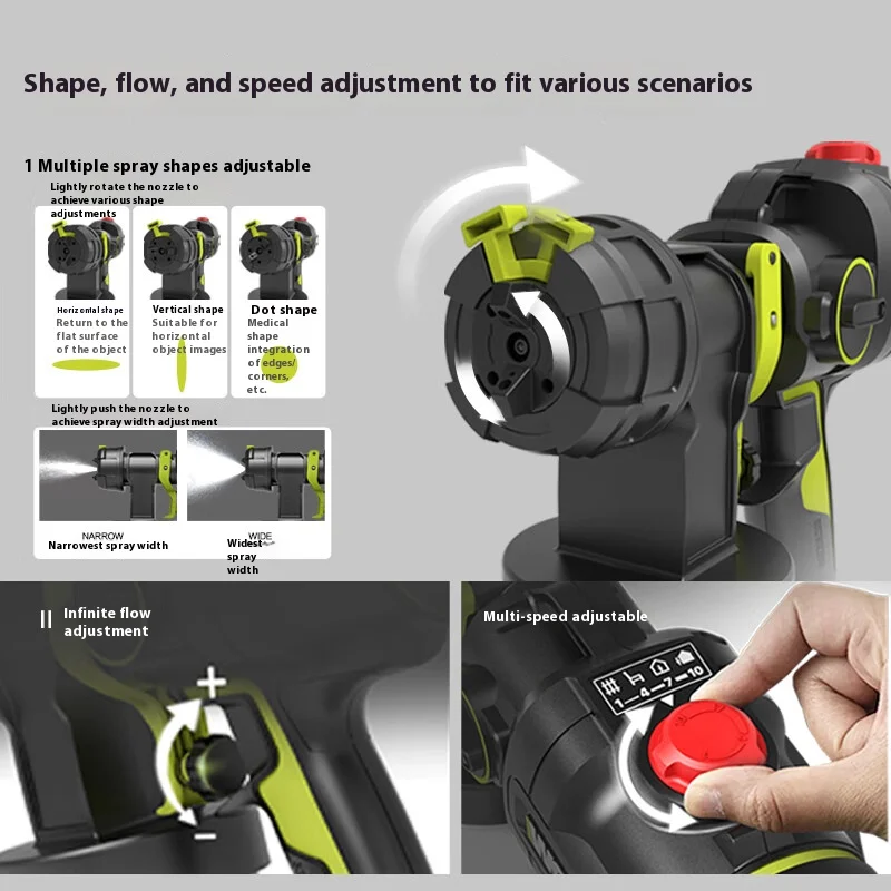 WORX WU056 20V Brushless Electric Spray Gun Home Paint Sprayer