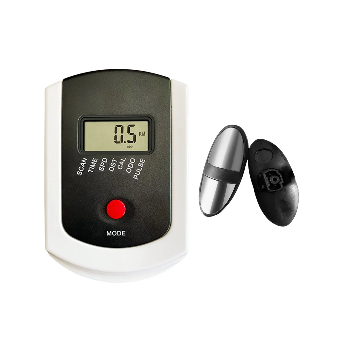Fitness bike monitor speedometer with heart rate for stationary magnetic bike