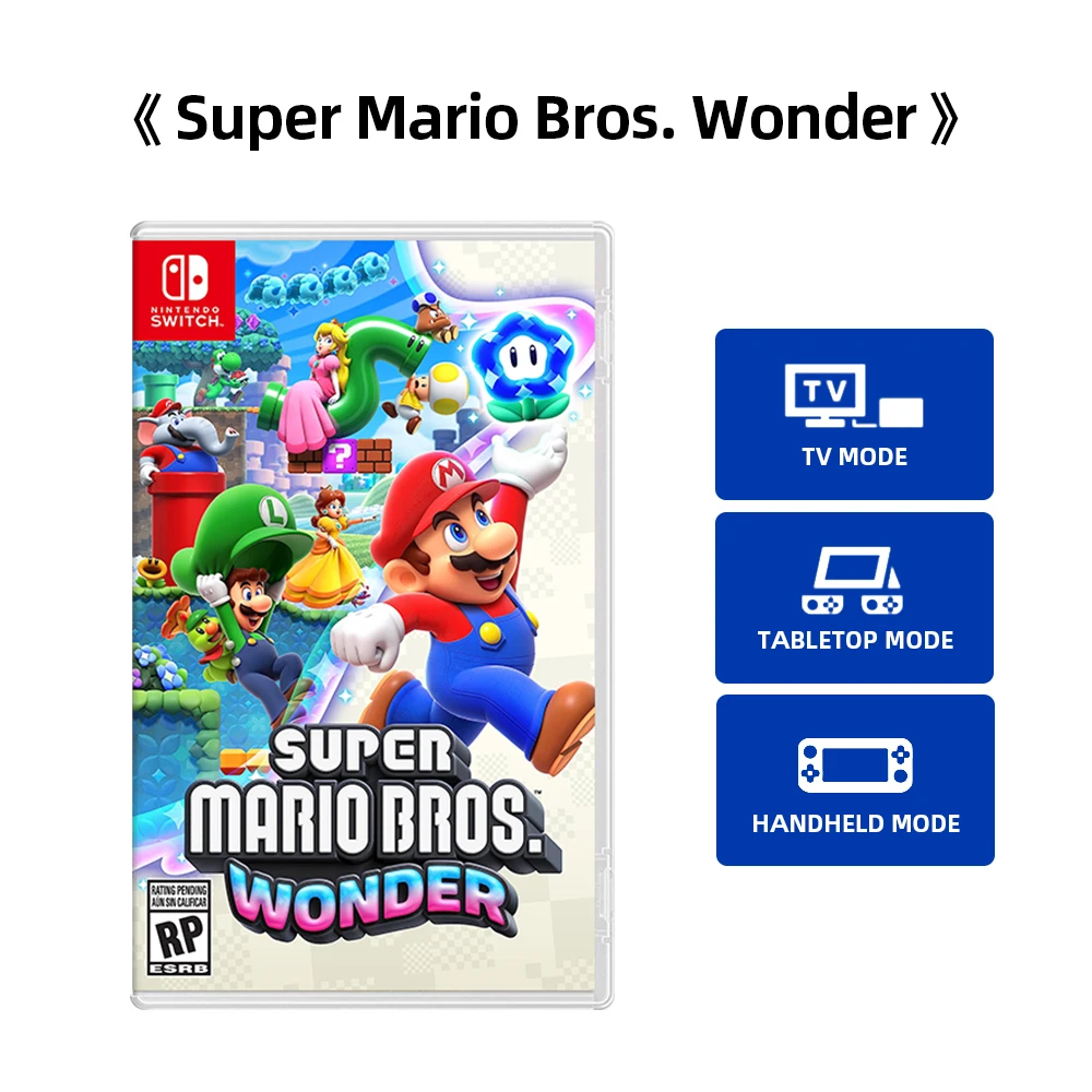 Cartão de jogo Super Mario Bros Wonder Switch, Cartão de jogo para