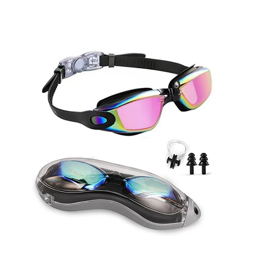 Adults Swim Goggles Anti Fog Swimming Goggles Waterproof UV Protection Swimming Goggles Swim Sports Eyewear for Swimmers