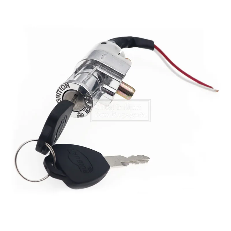 Battery Chager Mini Lock 2 Keys Universal Motorcycle Performance For Motorcycle Electric Bike Scooter E-bike